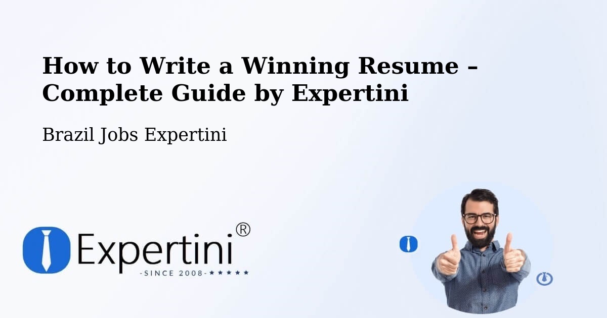Resume Writing Guide for Job Seekers – Capão Da Canoa - Capão Da Canoa, Brazil Jobs Expertini